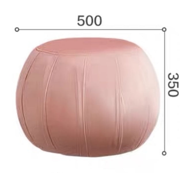 Pumpkin Stool, Pink/Green