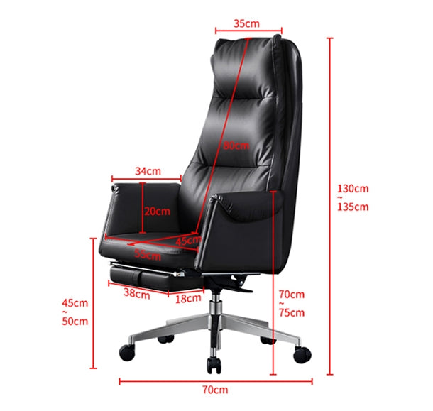 Bethalto Office Chair With Footrest, Recliner Office Chair