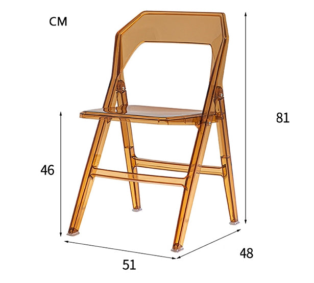 Philippe Starck Style Acrylic Folding Chair