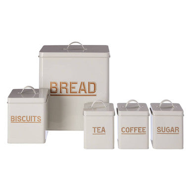 Easton 5 Piece Grey Kitchen Storage Set