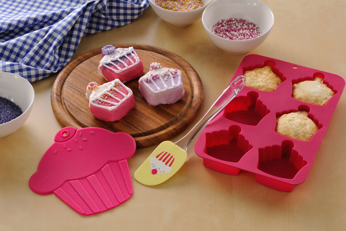 Hallie 3 Piece Cupcake Baking Set