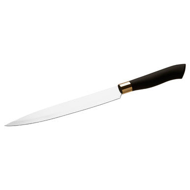 Corsico 11 Piece Black and Gold Knife Set with Block