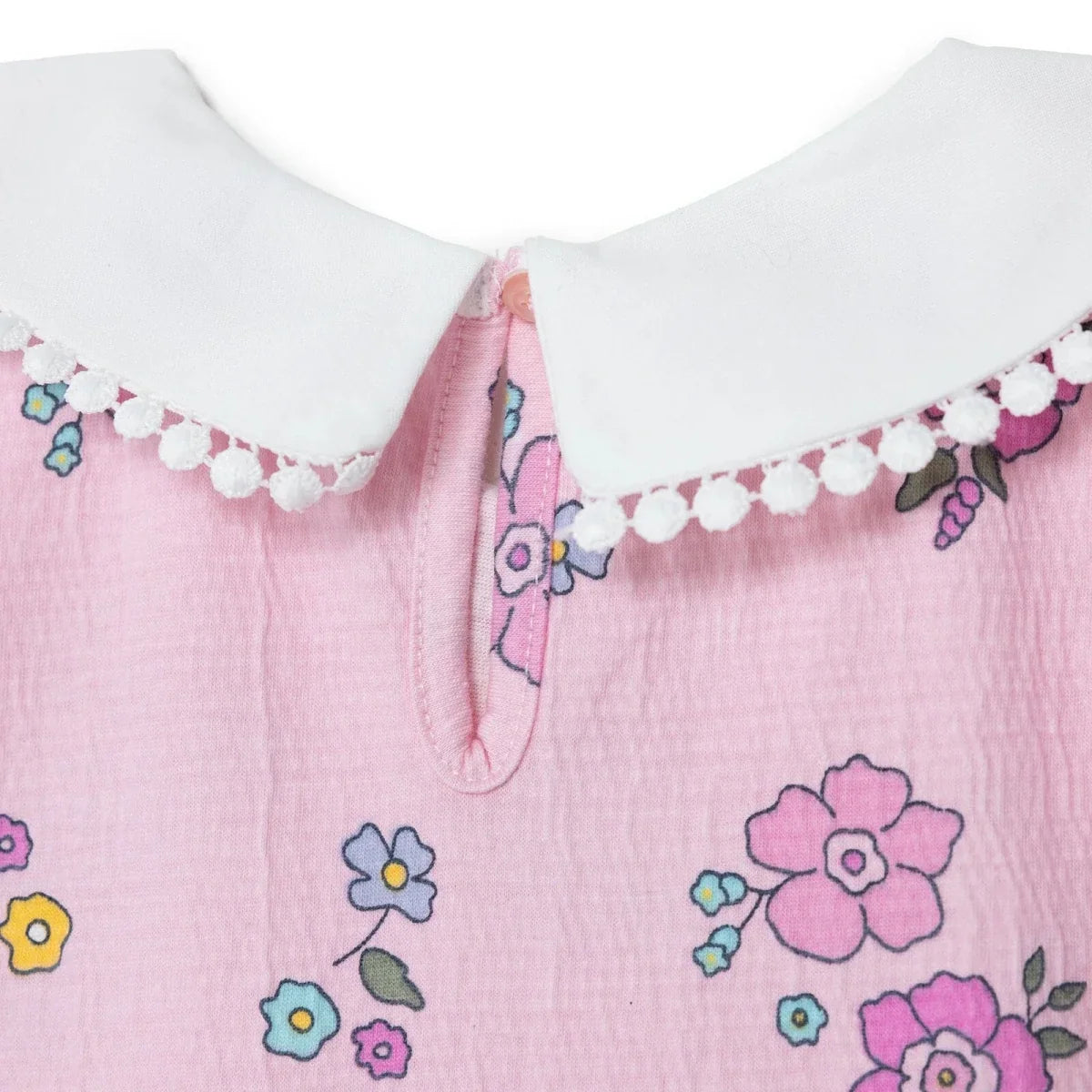HelloBaby Baby Shirt Collar Short Sleeve Dress (6-9 Months to 4-5 Years)