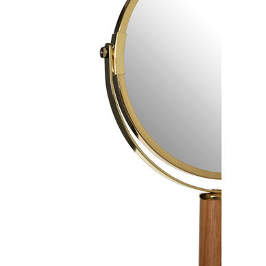 Cassini Gold Finish Dual Sided Table Mirror