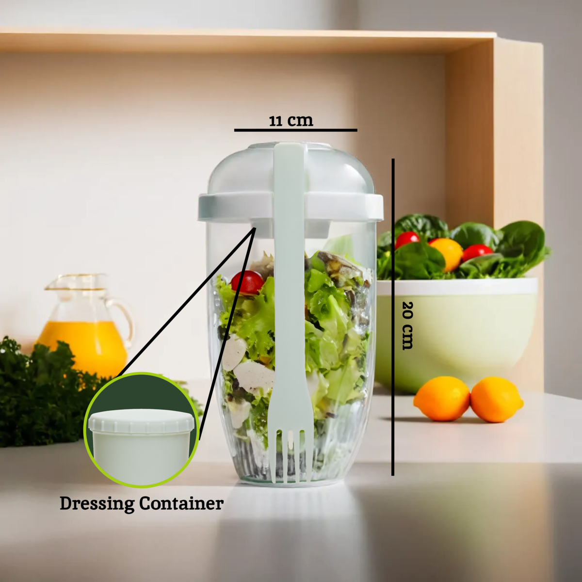 Grub Tub Salad Cup With Fork