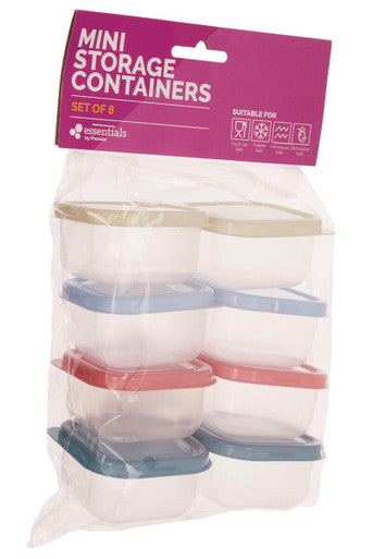 Bitty Set of 8 Multicolour Mini Storage Containers