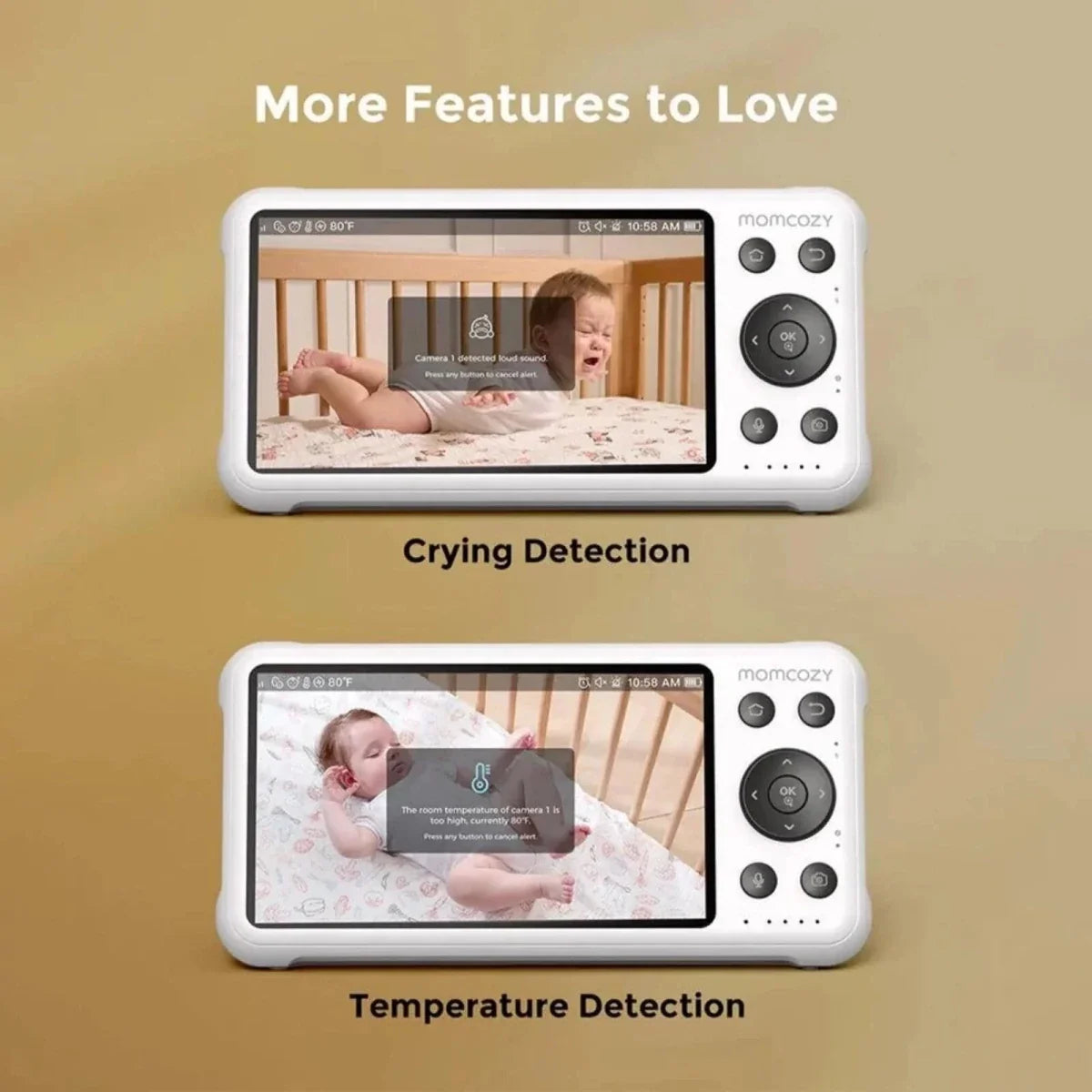 Momcozy BM04 5" Dual-mode Smart Baby Monitor & Camera