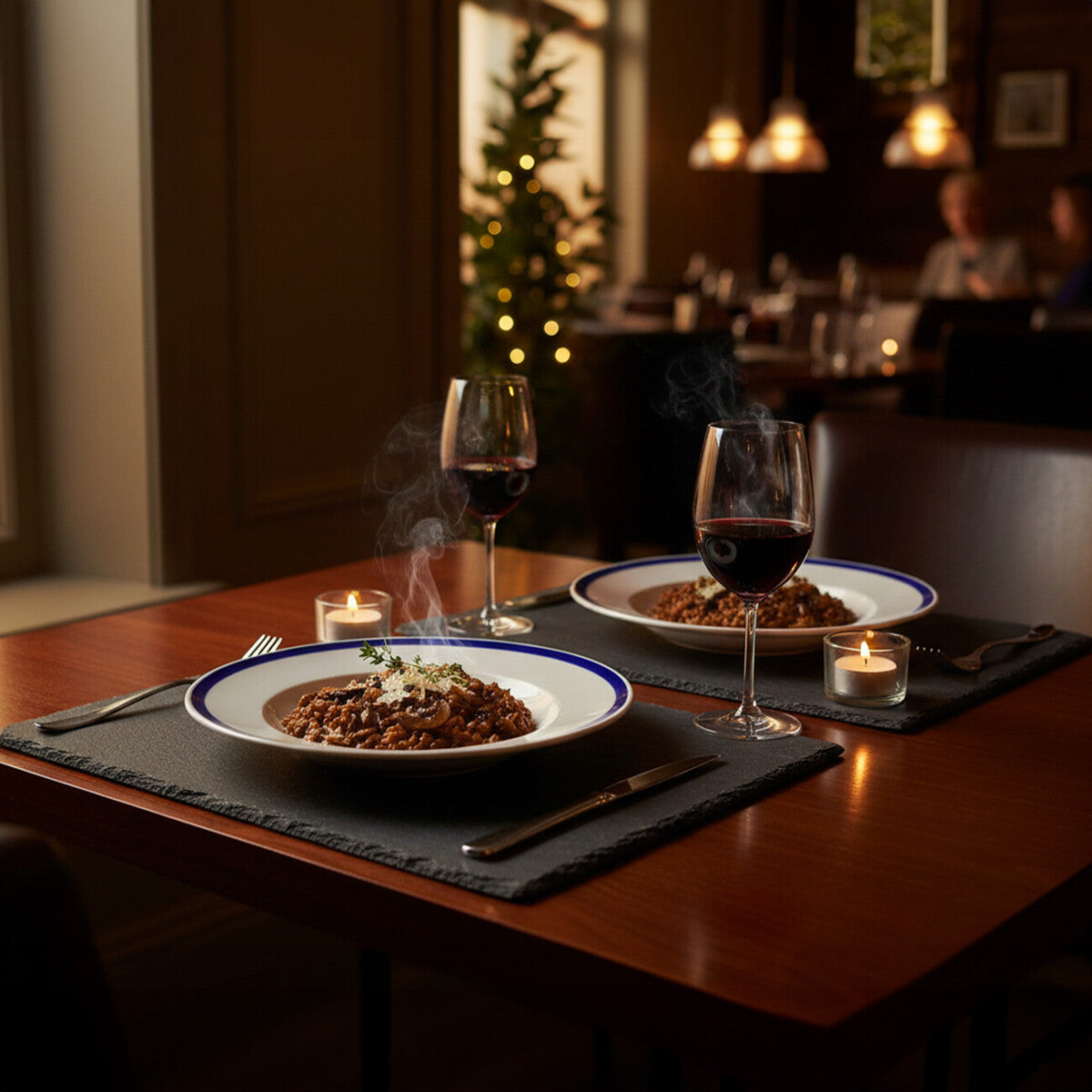 Preto Set Of Two Slate Rectangular Placemats