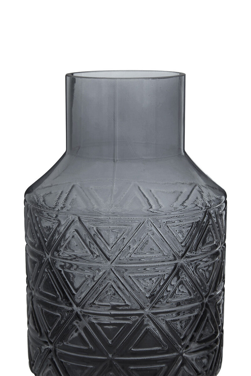 Dakota Grey Glass Vase