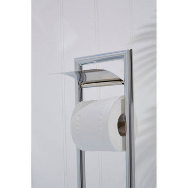 Linnea Chrome Finish Toilet Brush And Roll Holder
