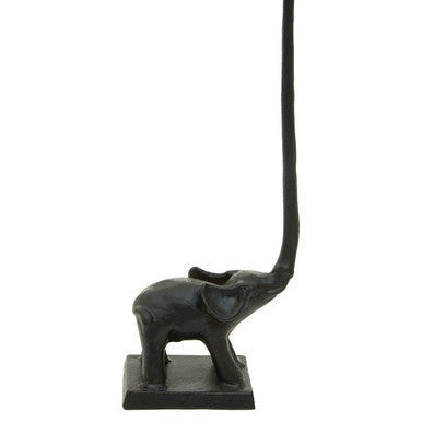 Fauna Black Finish Elephant Toilet Roll Holder