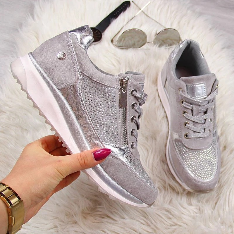 Thick-soled Daddy Shoes Women's Solid Color Casual Shoes Women's Shoes