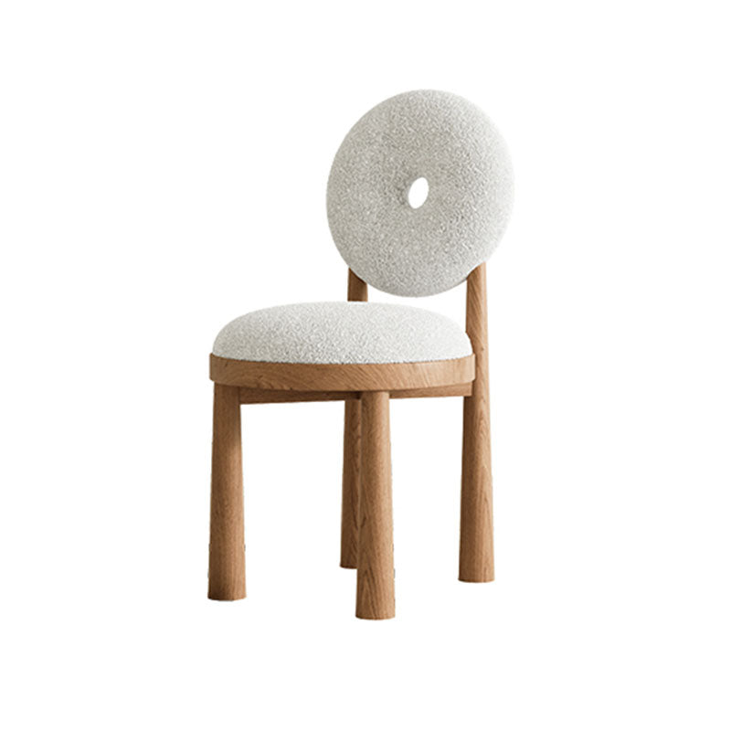 Evelyn Donut Dining Chair, Boucle