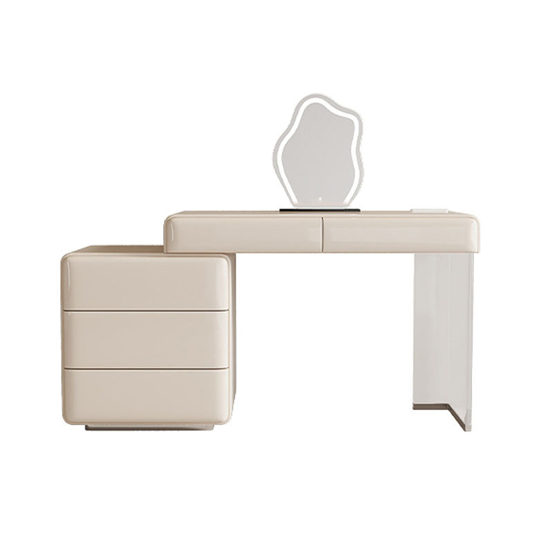 Donnelly Dressing Table With LED Mirror, Cream