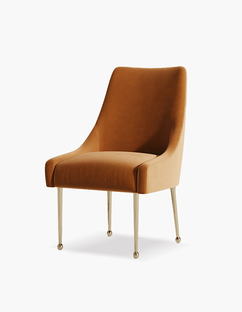 Abraham Dining Chair, Velvet