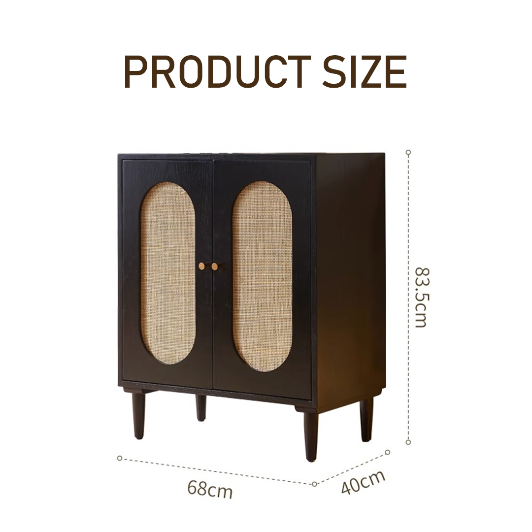 Beatrix Retro Rattan Sideboard