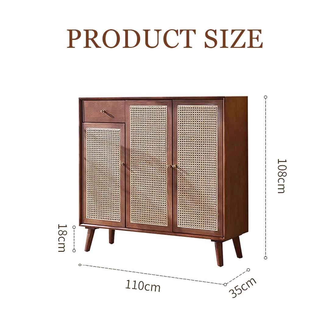 Otti Shoe Storage, Console Table, Rattan