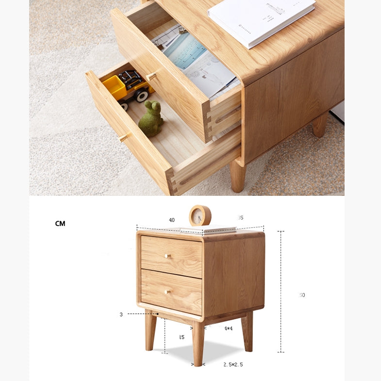 Arde Bedside Table, Wood