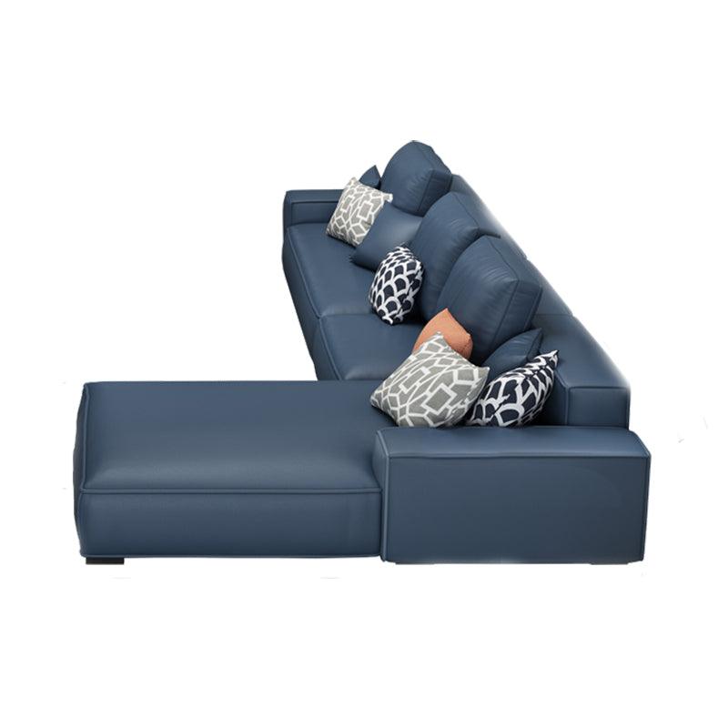 Nevaeh Three Seater Corner Sofa, Leathaire