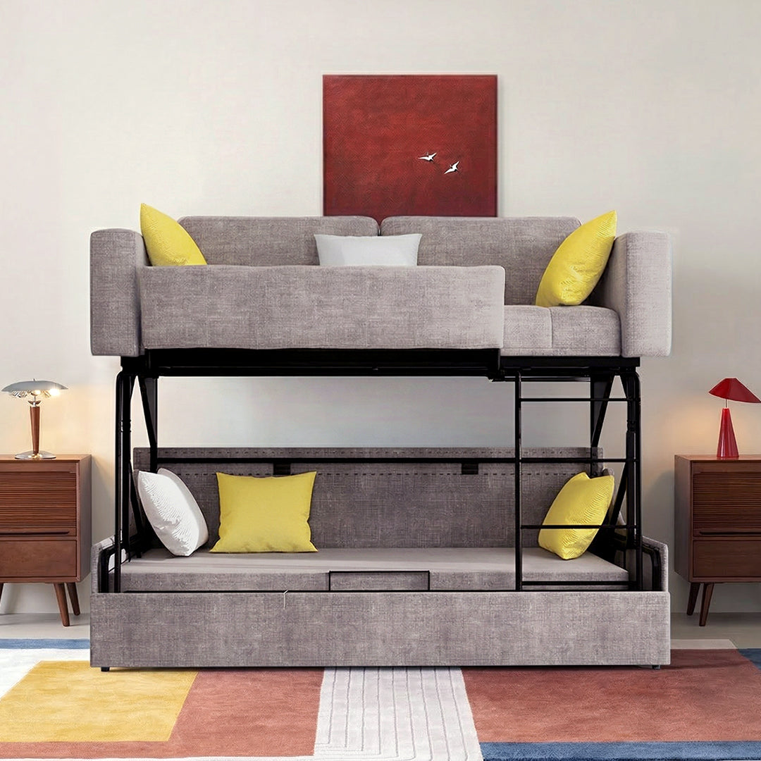 Pérez Two Seater Sofa Bed, Bunk Bed, Linen