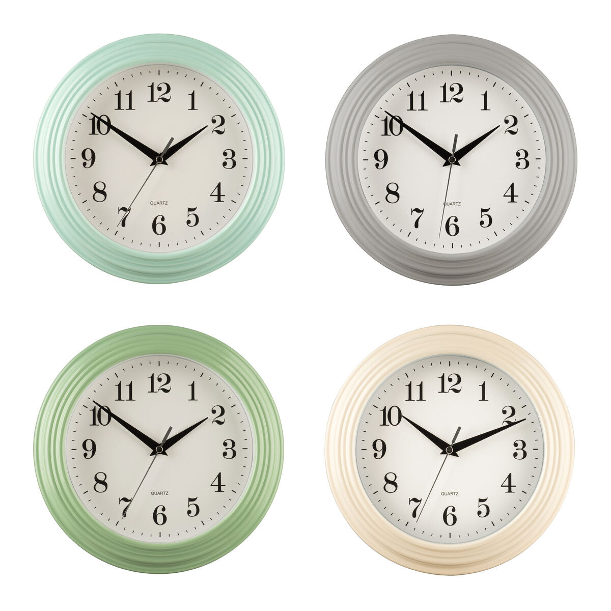 Elliot 25cm Dia Vintage Pale Blue Wall Clock