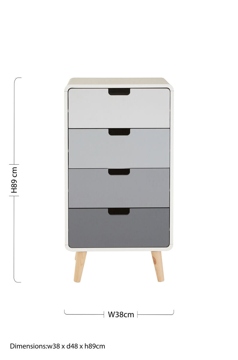 Milo Chest of 4 Drawers
