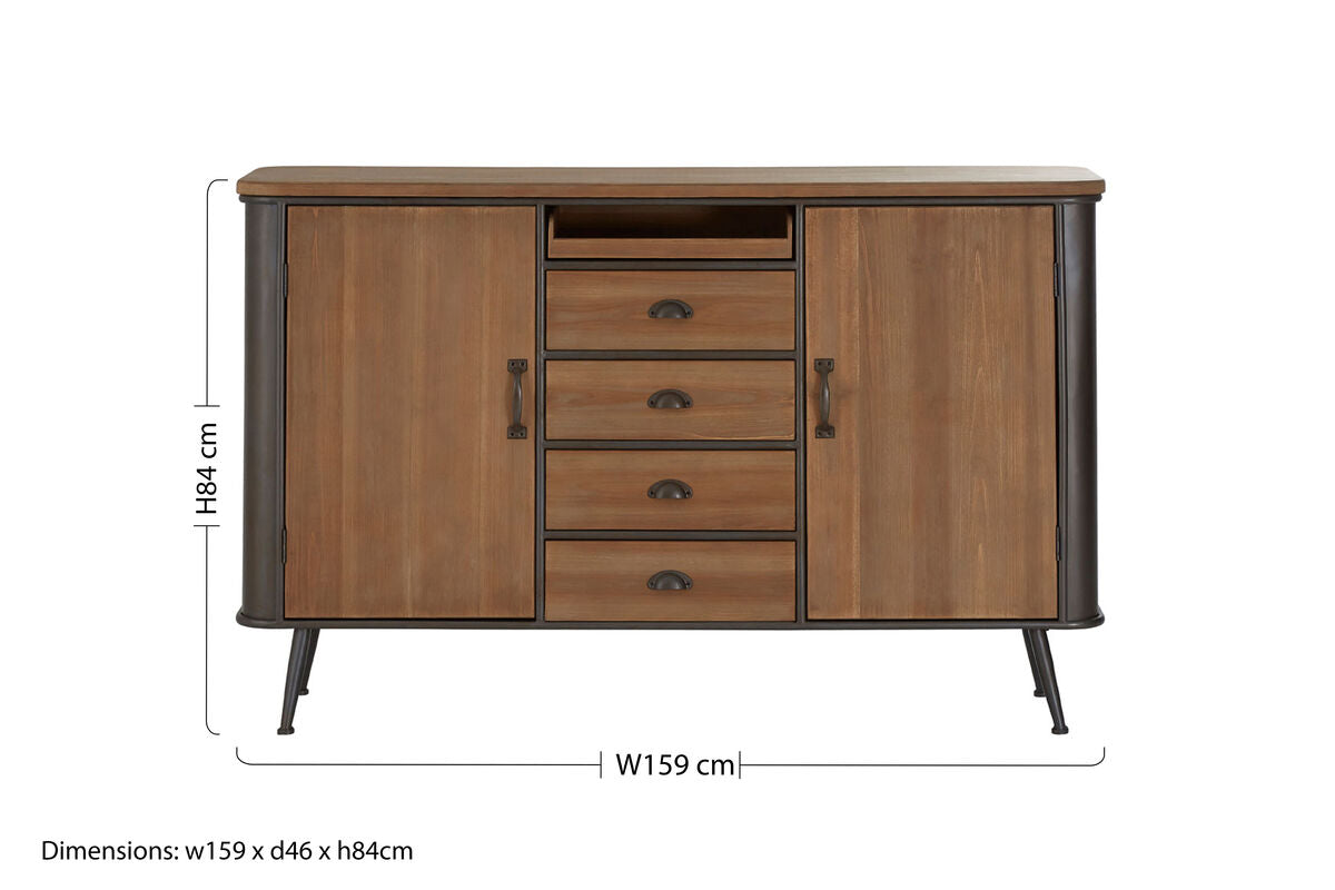 Trinity 4 Drawer Wooden Sideboard
