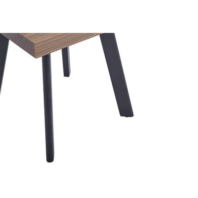 Natural Wood Side Table with U-Shaped Base, Oakwill