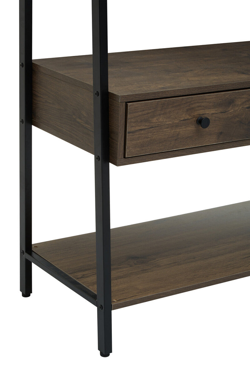 Bradbury Dark Oak Effect Open Wardrobe