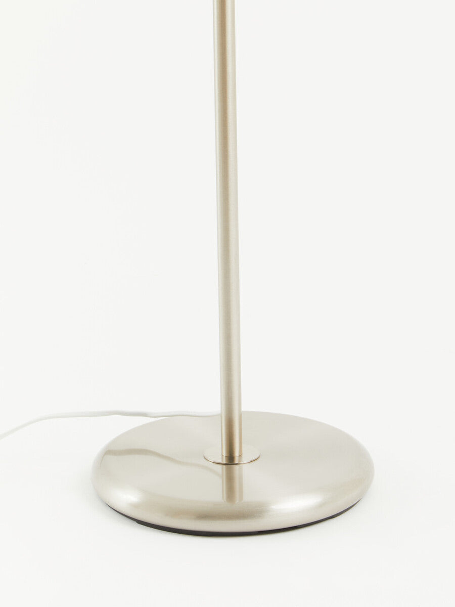 Forma Chrome Floor Lamp with Cream Shade
