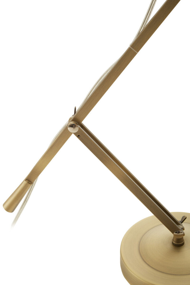 Jasper Adjustable Desk Lamp in Brass Finish