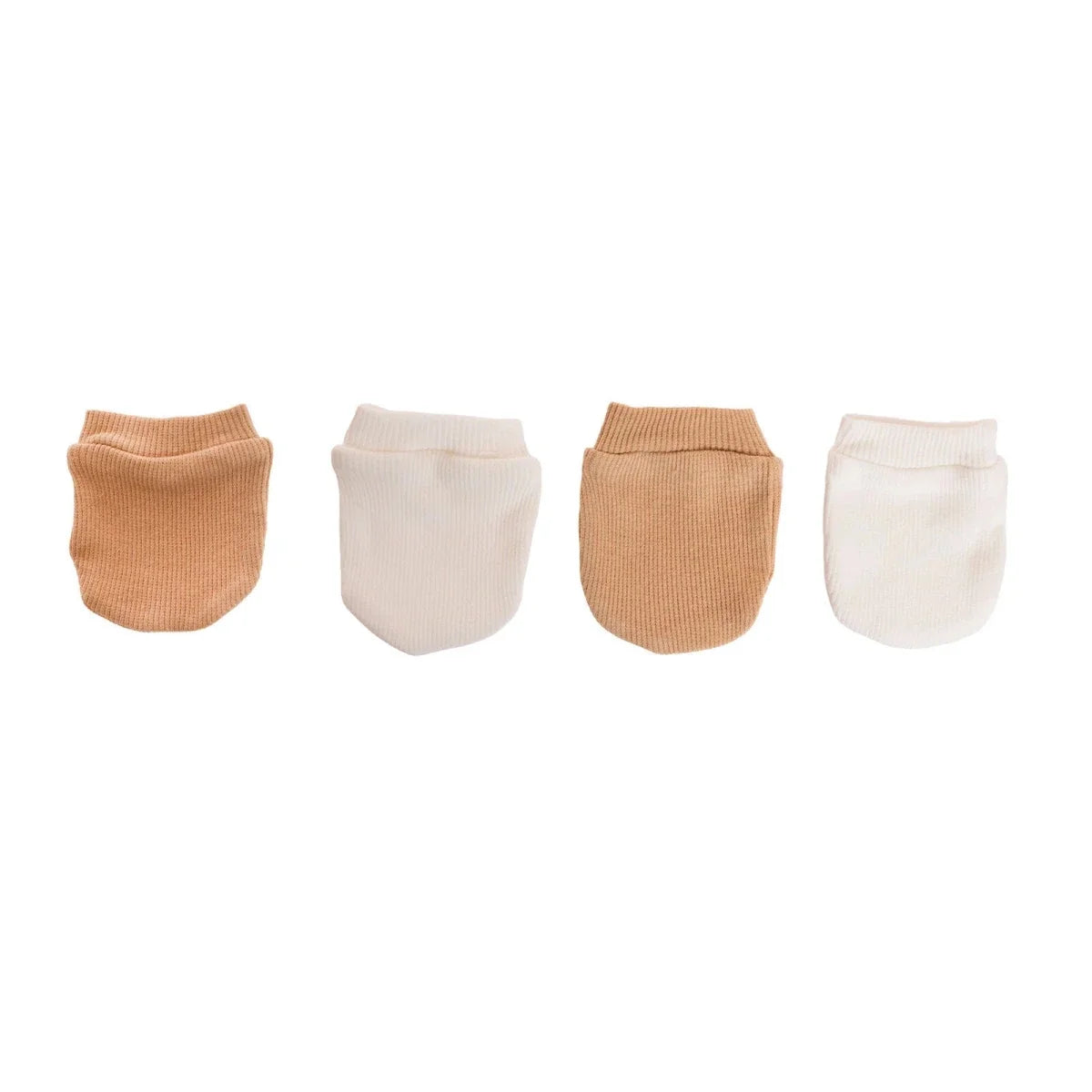 HelloBaby Ribbed Baby Scratch Mitts (Newborn)