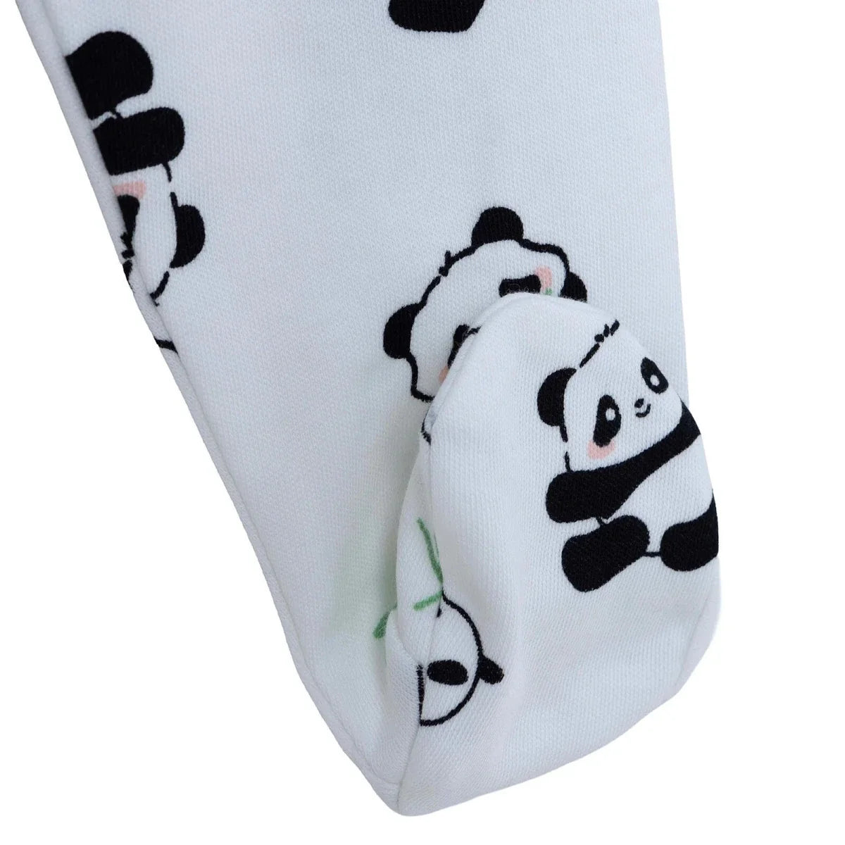 HelloBaby Panda Print Baby Bodysuit, Hat & Bottoms Set (Newborn to 6-9 Months)