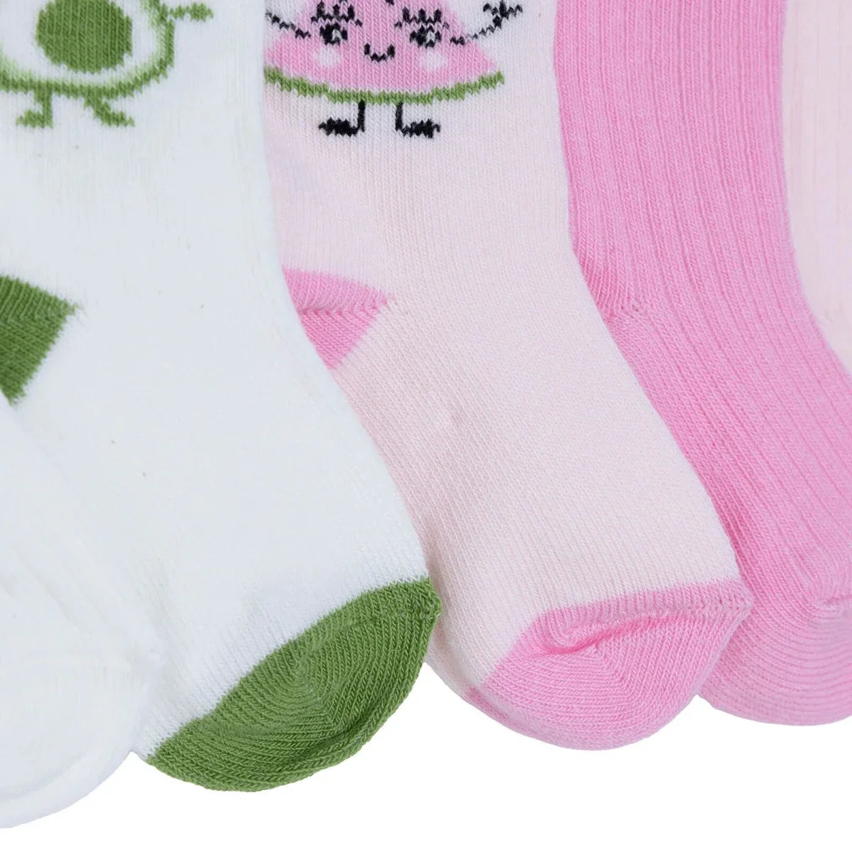 HelloBaby Fruit Print 5 Pack Ankle Baby Socks (Newborn to 4-5 Years)