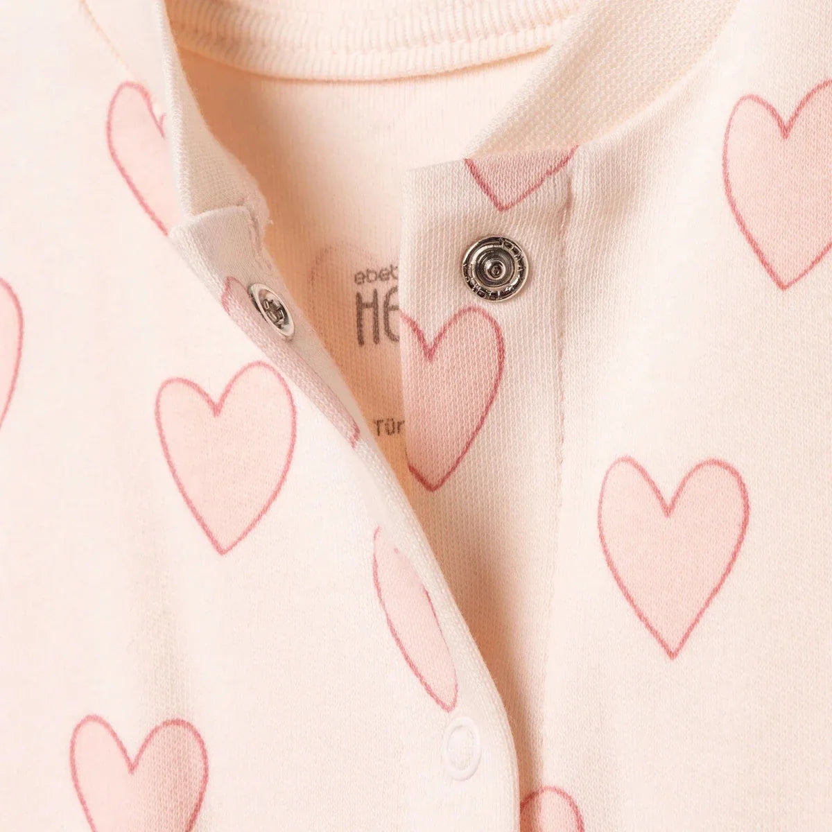 HelloBaby Heart Print Footless Baby Sleepsuit (Newborn to 6-9 Months)