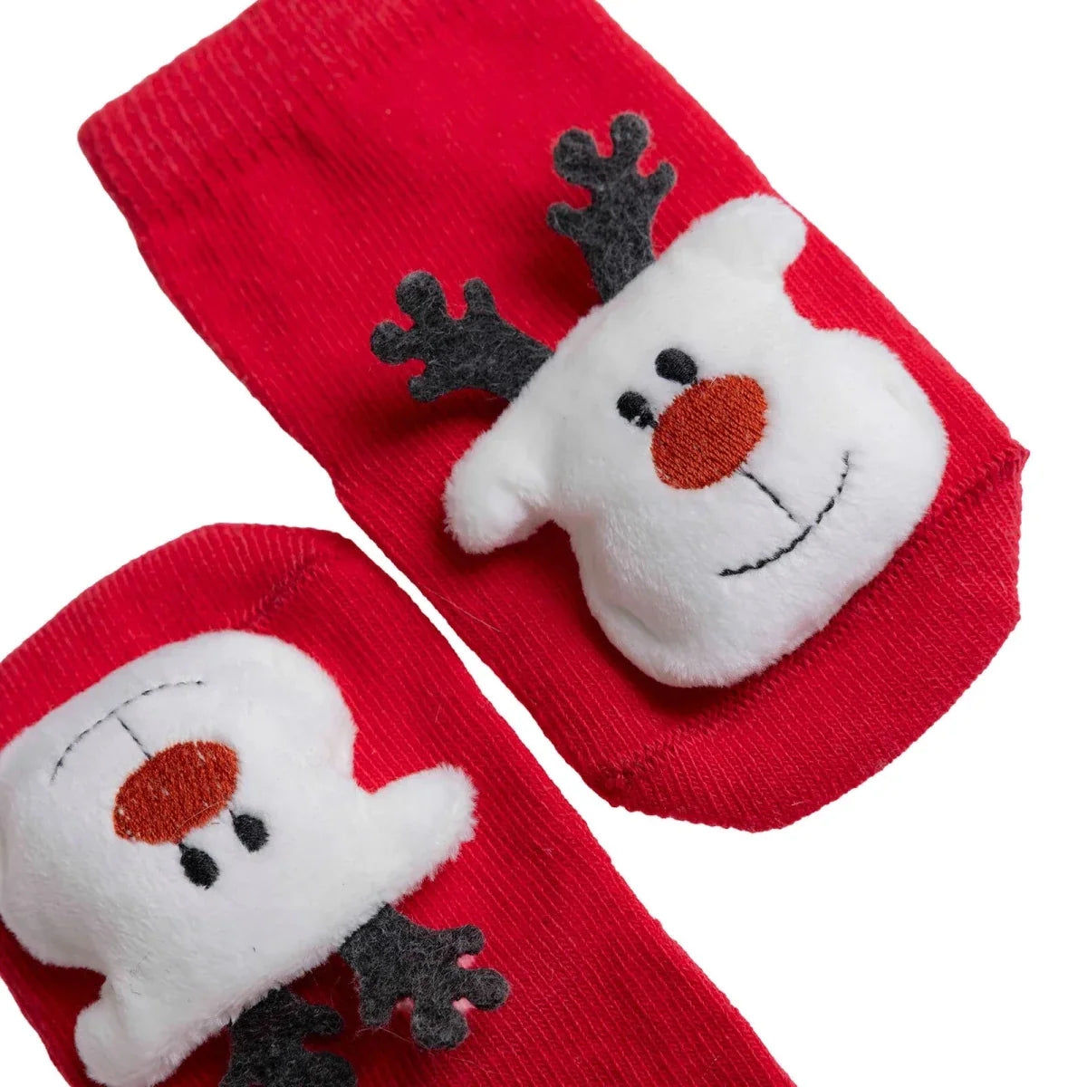 HelloBaby Reindeer Print Animal Novelty Baby Socks (Newborn to 12 Months)
