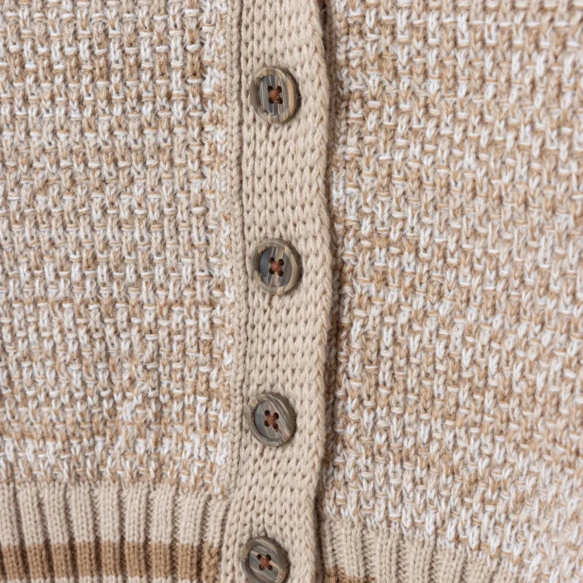 HelloBaby Buttoned V-Neck Knitted Baby Cardigan (6-9 Months to 4-5 Years)