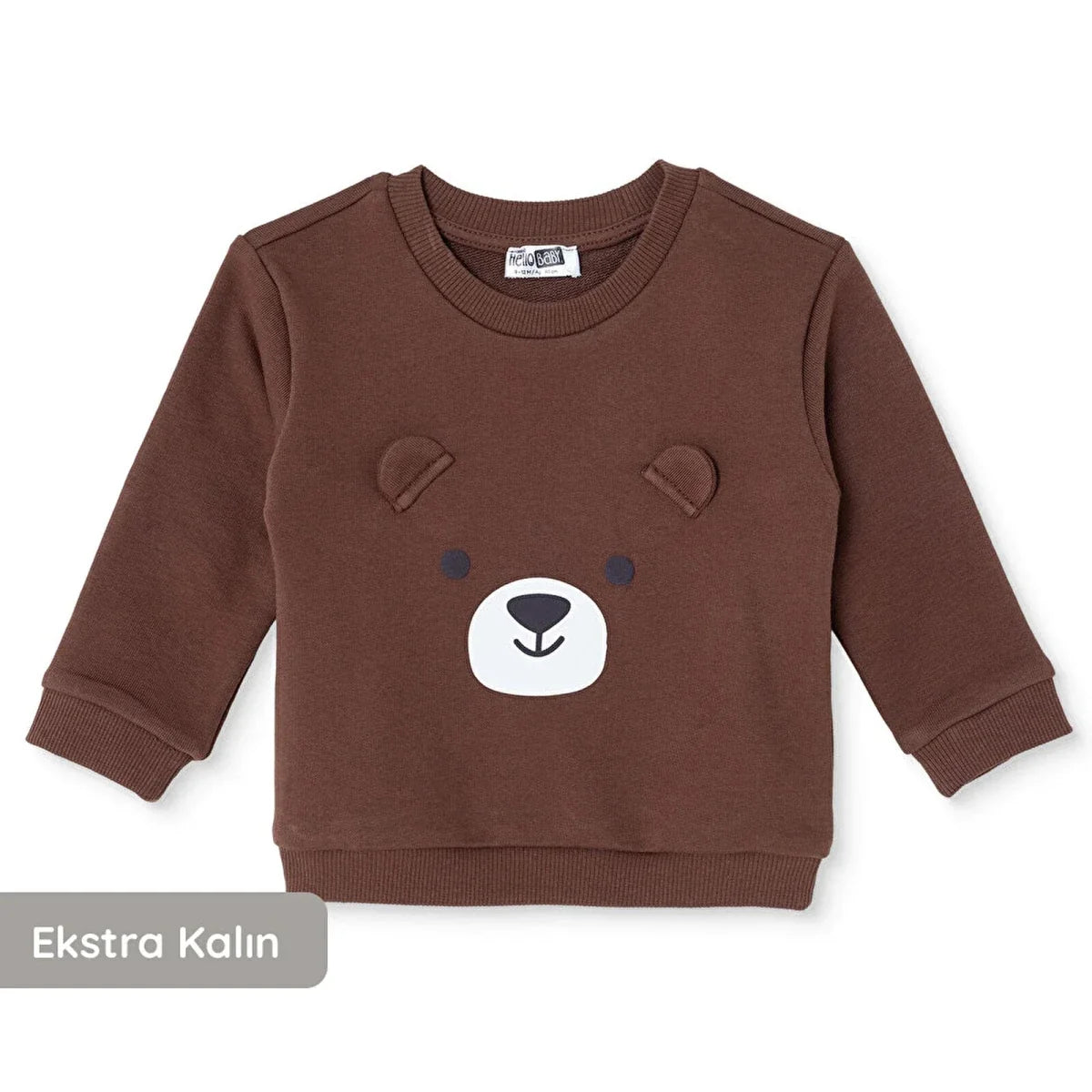 HelloBaby Bear Print Brushed Back Sweat Baby Sweatshirt (6-9 Months to 4-5 Years)