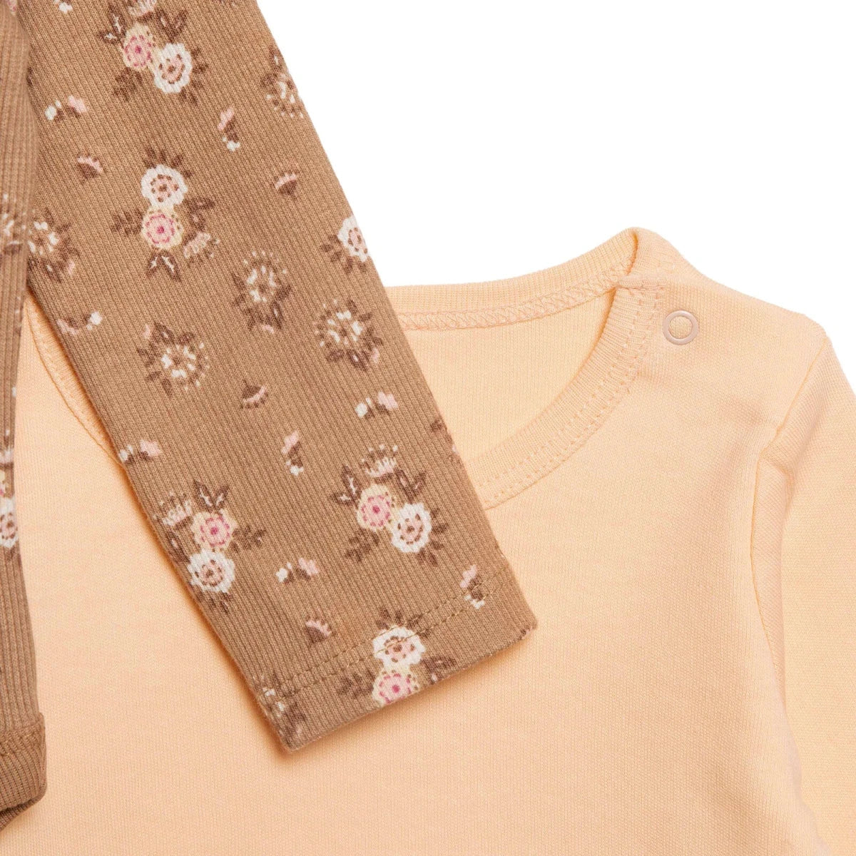 HelloBaby 2 Pack Floral Print Long Sleeve Baby Bodysuits (1-3 Months to 2-3 Years)