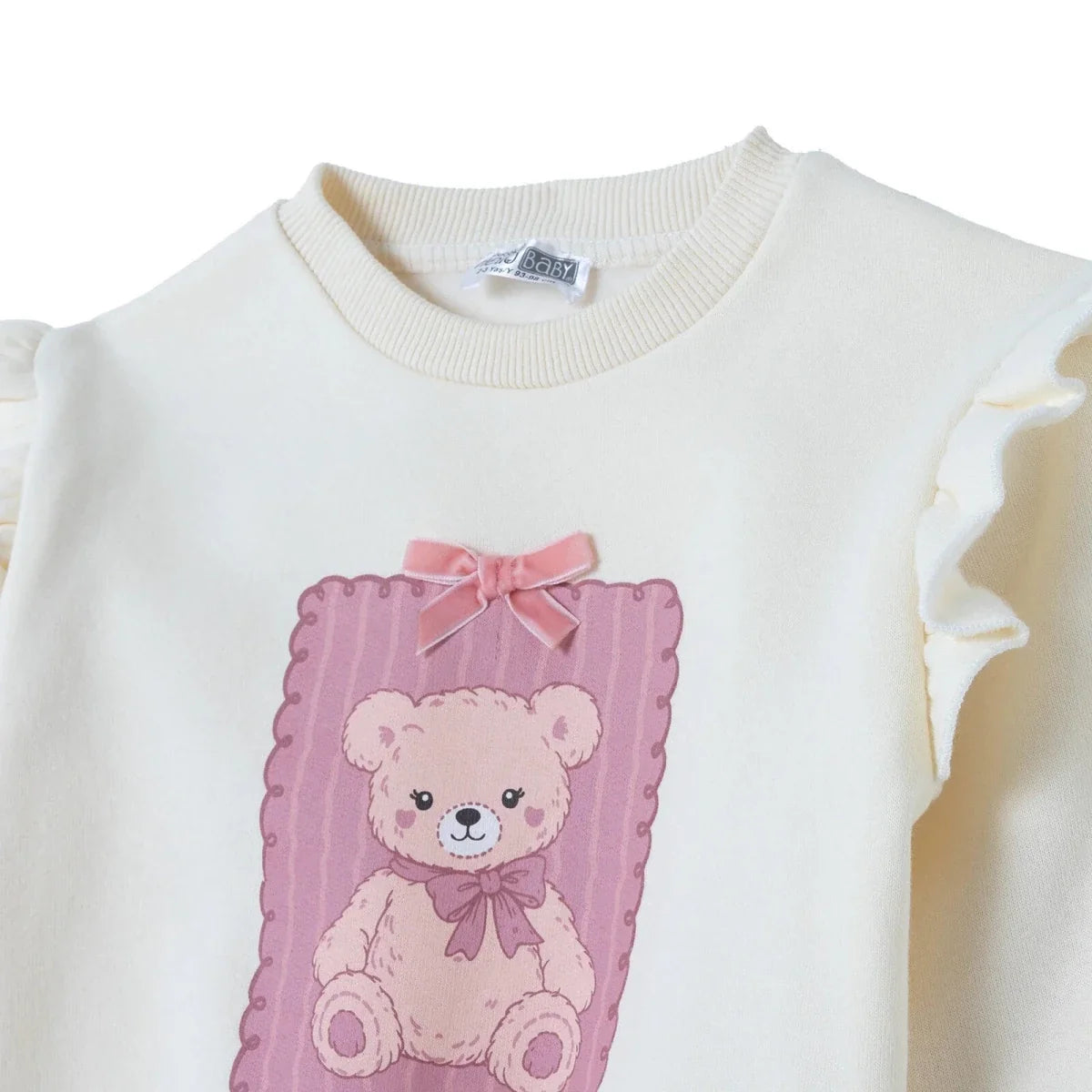 HelloBaby Bear Print Long Sleeve Top & Trousers Set (3-6 Months to 4-5 Years)