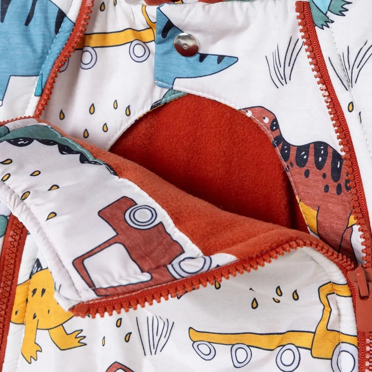 Midimod Dinosaur Print Baby Pramsuit (9-12 Months to 18 Months-2 Years)
