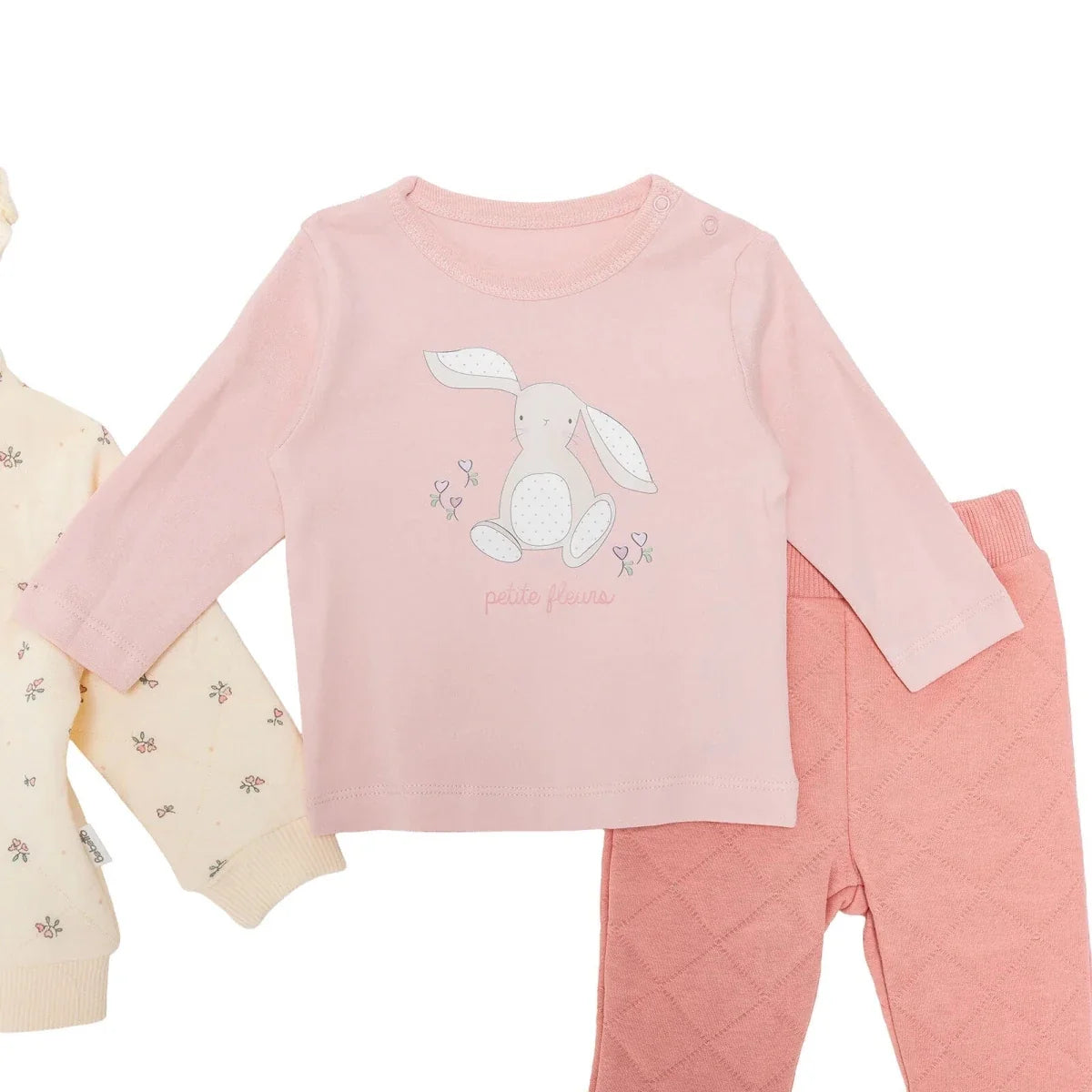 Bebetto 3 Piece Baby Cardigan, Sweatshirt & Leggings Set (1-3 to 12 Months)