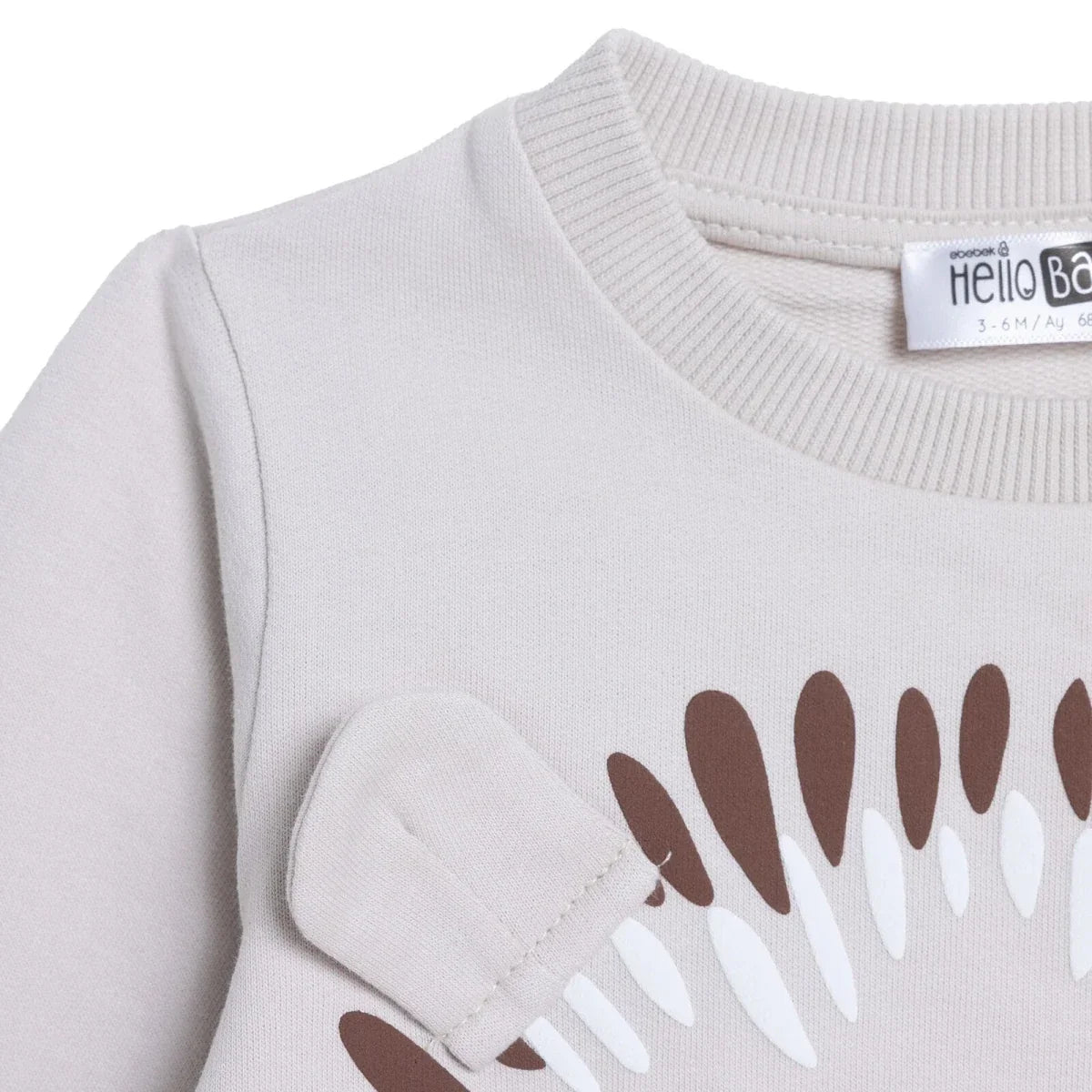 HelloBaby Hedgehog Print Baby Sweatshirt (1-3 Months to 12 Months)