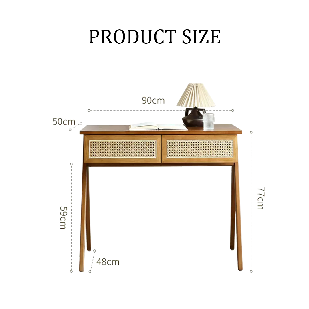 Babara Office Desk, Wood