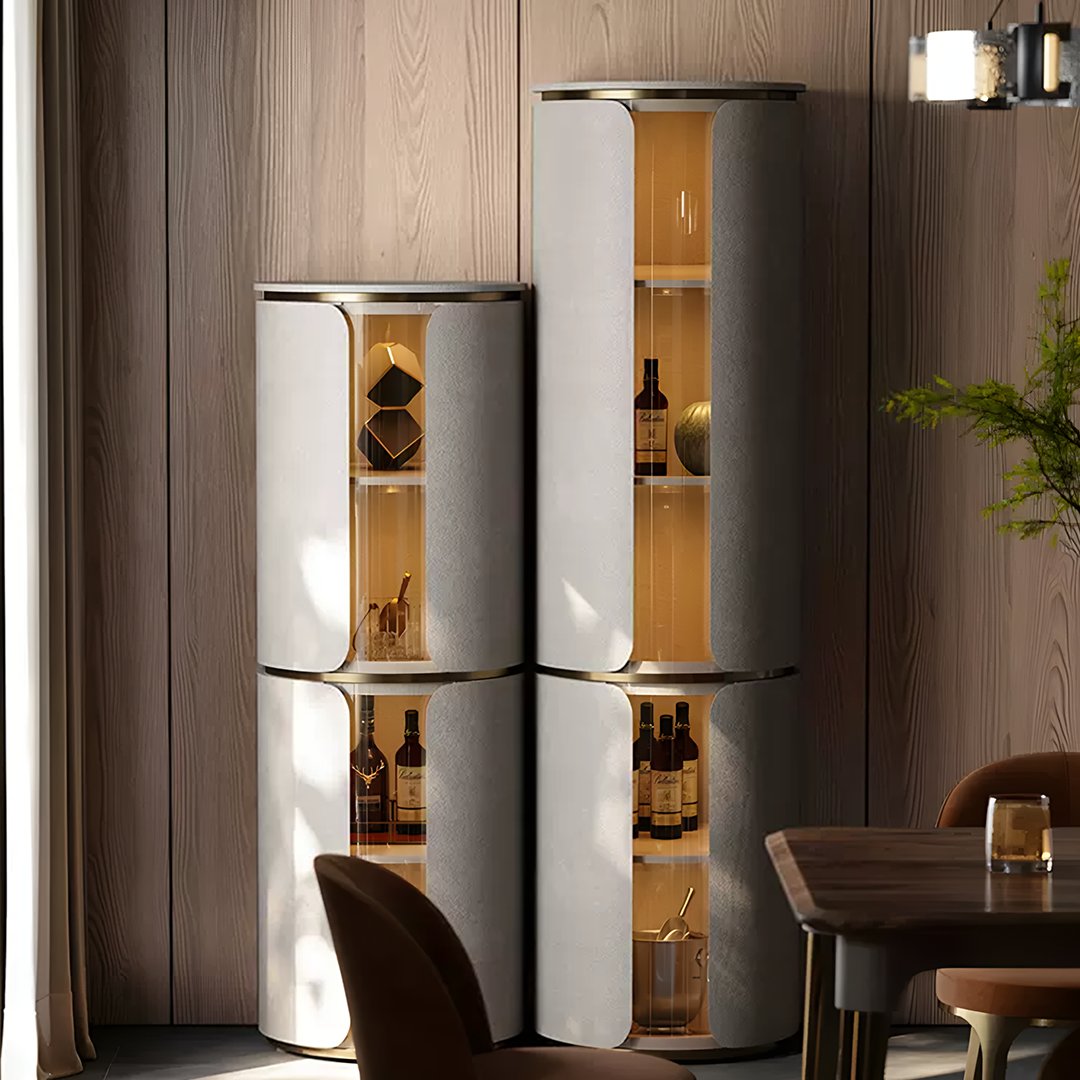Triton Wine Rack And Wine Cabinet, Leather