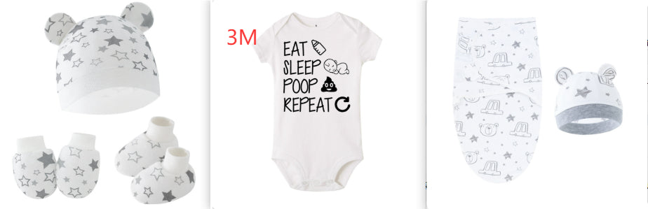 Monogrammed newborn crawling suit