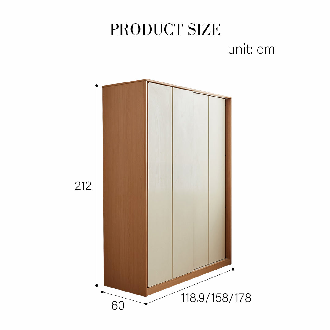 Soriano Sliding Door Wardrobe, Wood
