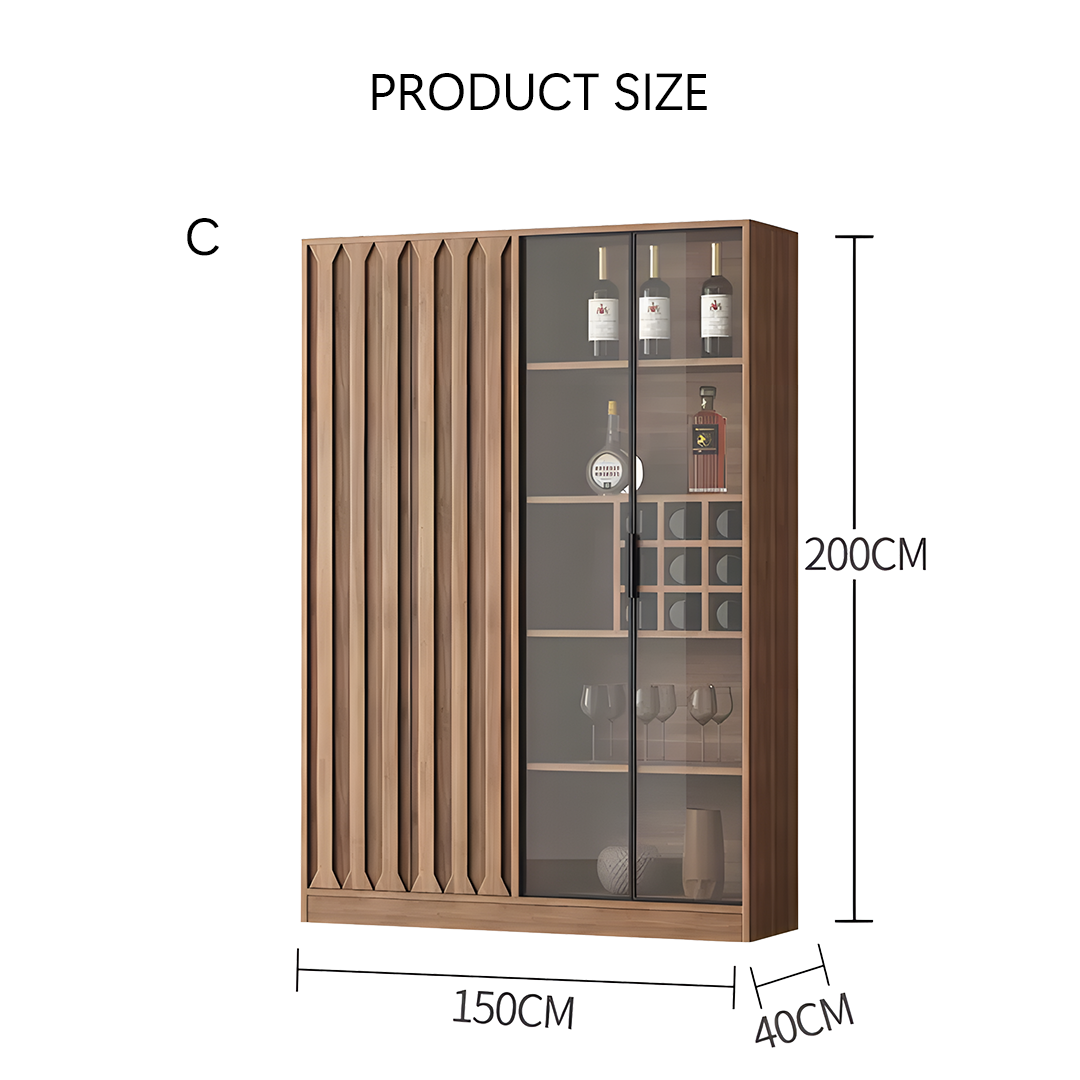 Dory Wine Cabinet, Solid Wood, More Sizes