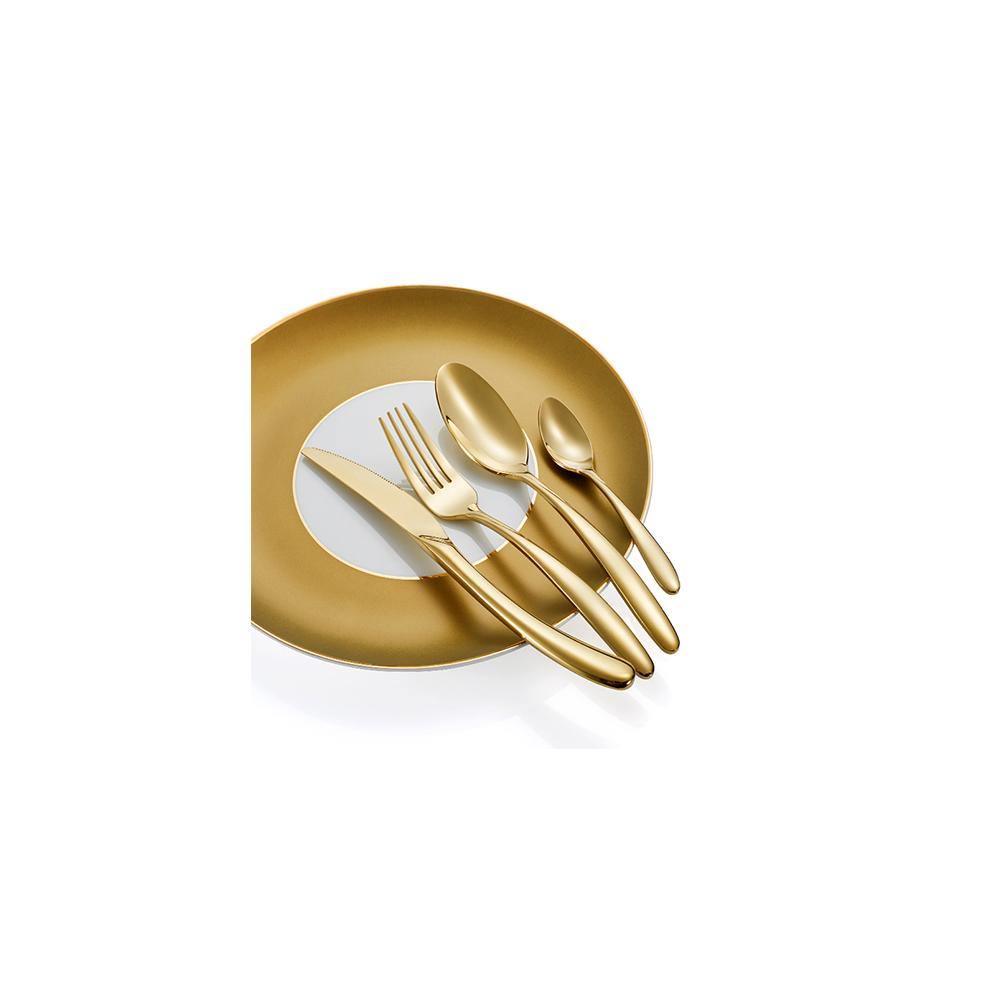 4 Piece Cutlery Set, Gold