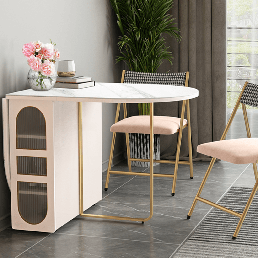 Weilai Concept Signature Folding Dining Table, White, Oval